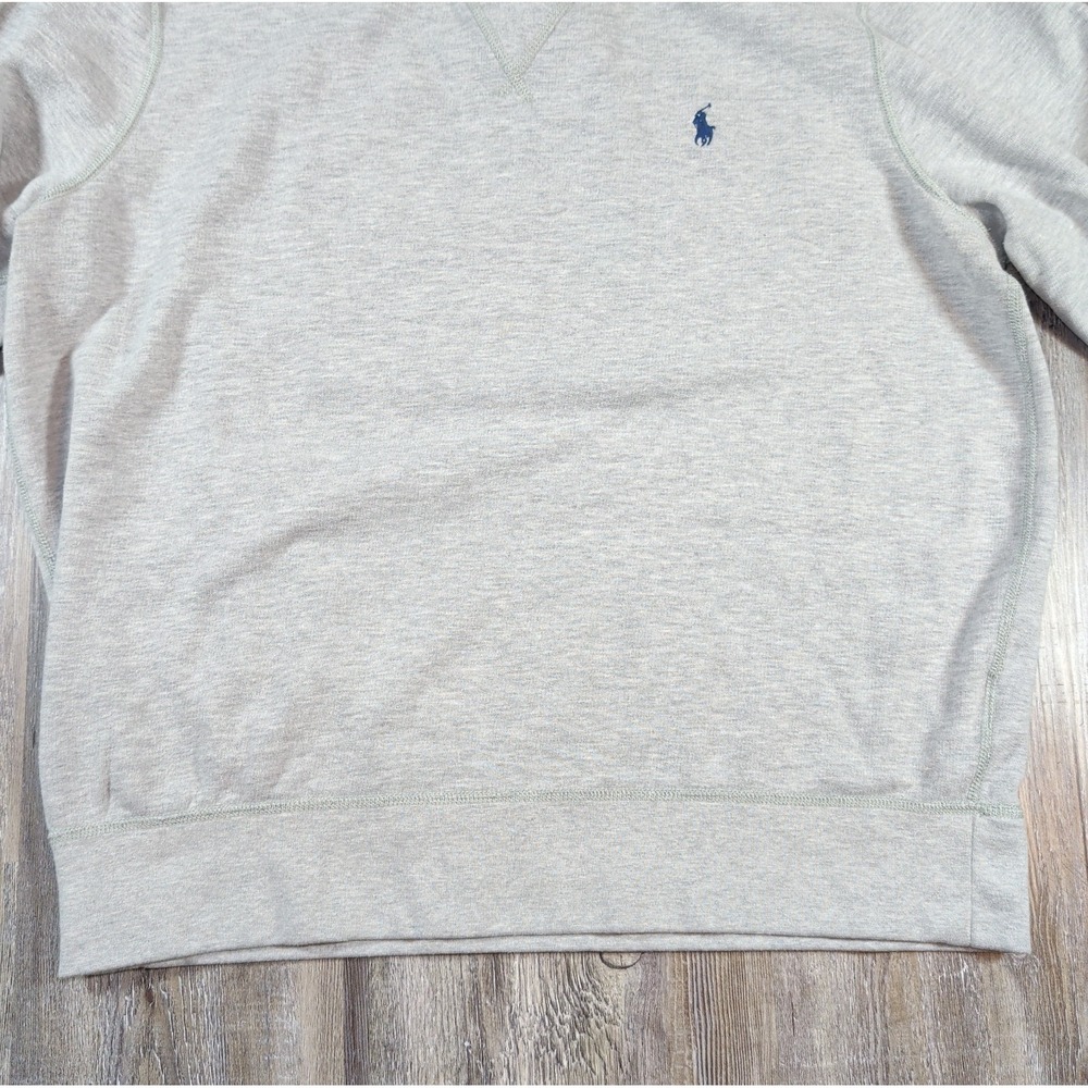 Polo Ralph Lauren Sweatshirt RL Fleece Men's Sz XL Sweater Andover Grey Comfort - Picture 4 of 10